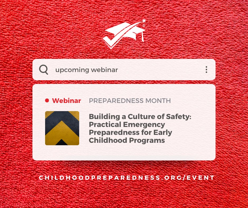 Upcoming Webinar: Building a Culture of Safety in Early Childhood Programs
Thursday, September 4, 2025 | 🕑 2:00–3:00 PM EDT
Presented by:
Andy Roszak, JD, MPA
Founder &amp; CEO, Institute for Childhood Preparedness

Mark your calendar and register now! home.edweb.net/webinar/classr…
