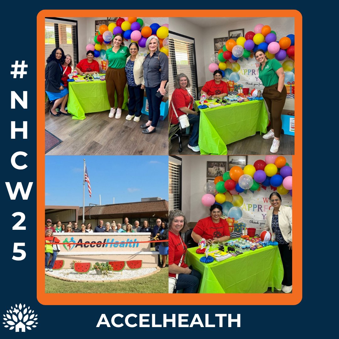 TACHC staff visited AccelHealth during #NHCW25 to celebrate their De Leon clinic renovations with a ribbon cutting ceremony! 🎉

Each clinic location in De Leon, Stephenville, and Brownwood also hosted Patient Appreciation Day booths, offering goodies and treats to thank patients