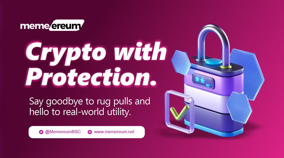 Blesso965's tweet image. Rug pulls? Blocked.
Smart contract bugs? Covered.
Fiat inflation? Protected.
This isn’t a dream — it’s @MemereumBSC.
Secure your seat on @CoinstoreExc 💎

#Coinstore #MemereumLaunch #Launchpad