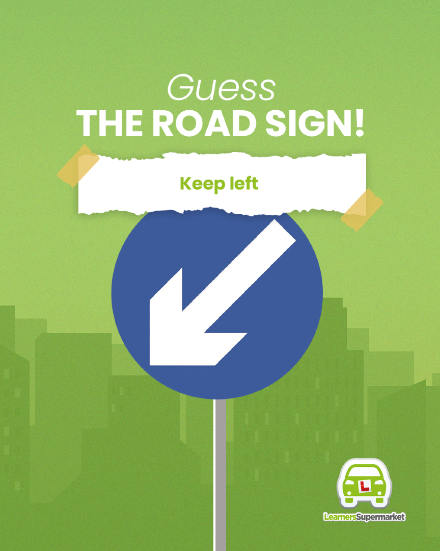 LearnersSM's tweet image. The keep left sign tells you to pass to the left of an island or obstruction.

You’ll spot it near traffic islands, roadworks, or on central reservations.
#DrivingTestUK #RoadSignKnowledge #LearnWithConfidence #DrivingLessonsUK #LearnerDriverSuccess