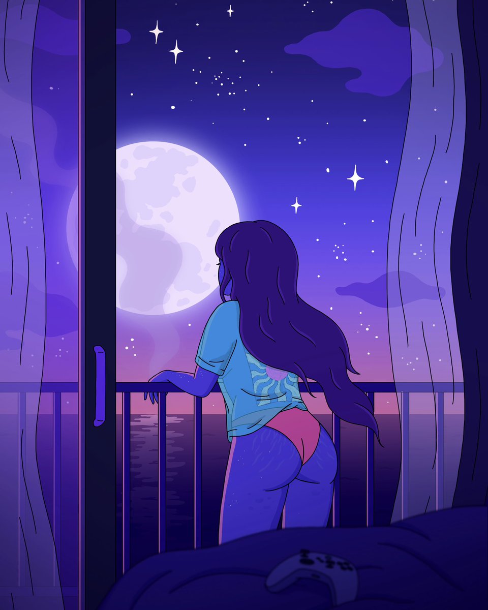 full moon tonight 💜