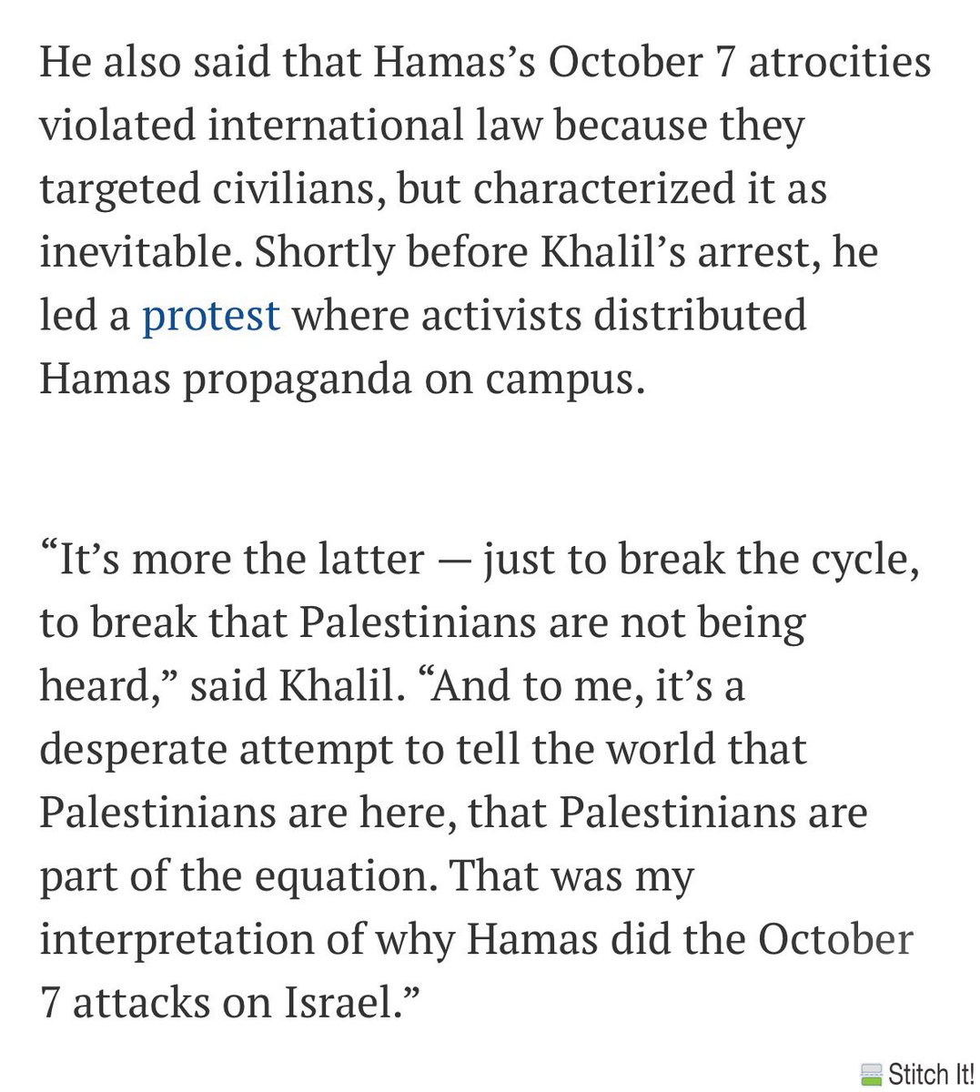 Every time I see this broad on the timeline since that livestream with AOC she’s just completely apoplectic that Palestinians are asserting their humanity.