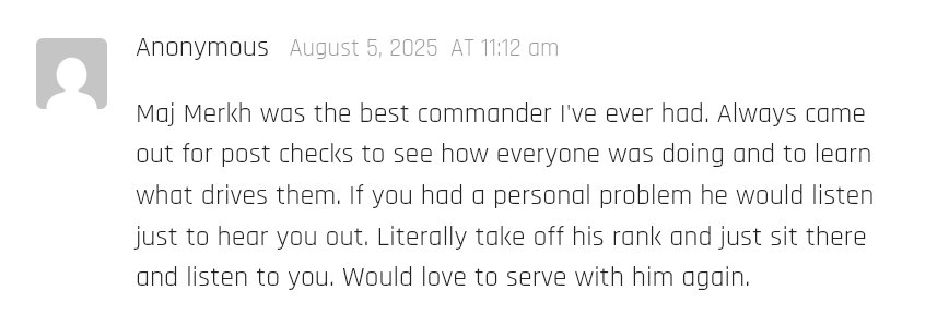 Commander Ratings (@commanderrating) on Twitter photo This Commander review is phenomenal! So positive and shines a light on who this leader is. More Commanders like this, please! This Commander review is phenomenal! So positive and shines a light on who this leader is. More Commanders like this, please!