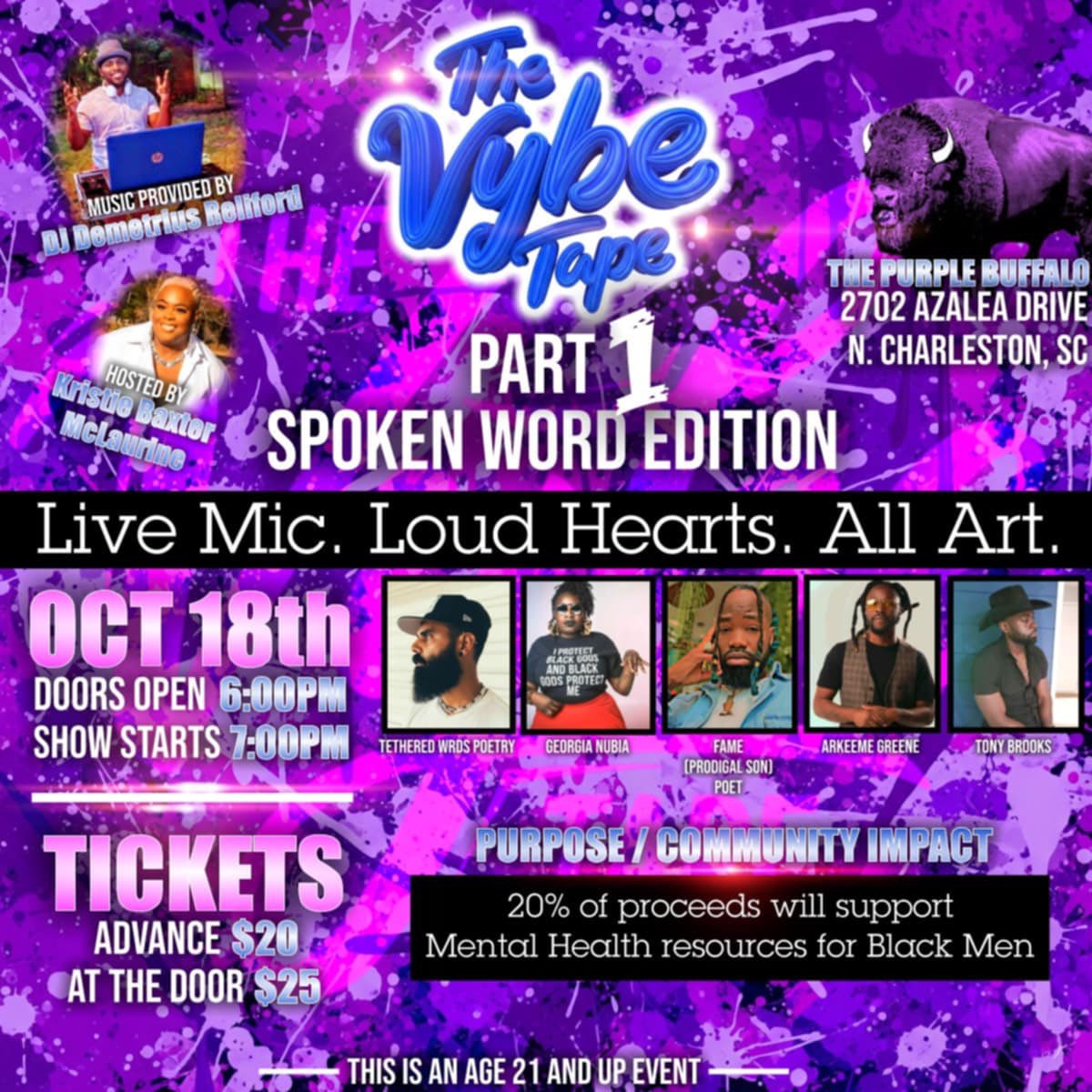 lyric_wynn's tweet image. Come on out and support The Vybe Tape: Part 1 — Spoken Word Event. @highlight 
#TheVybeTape #MentalHealthMatters #PoetryWithPurpose #ShareThisPost

eventbrite.com/e/the-vybe-tap…