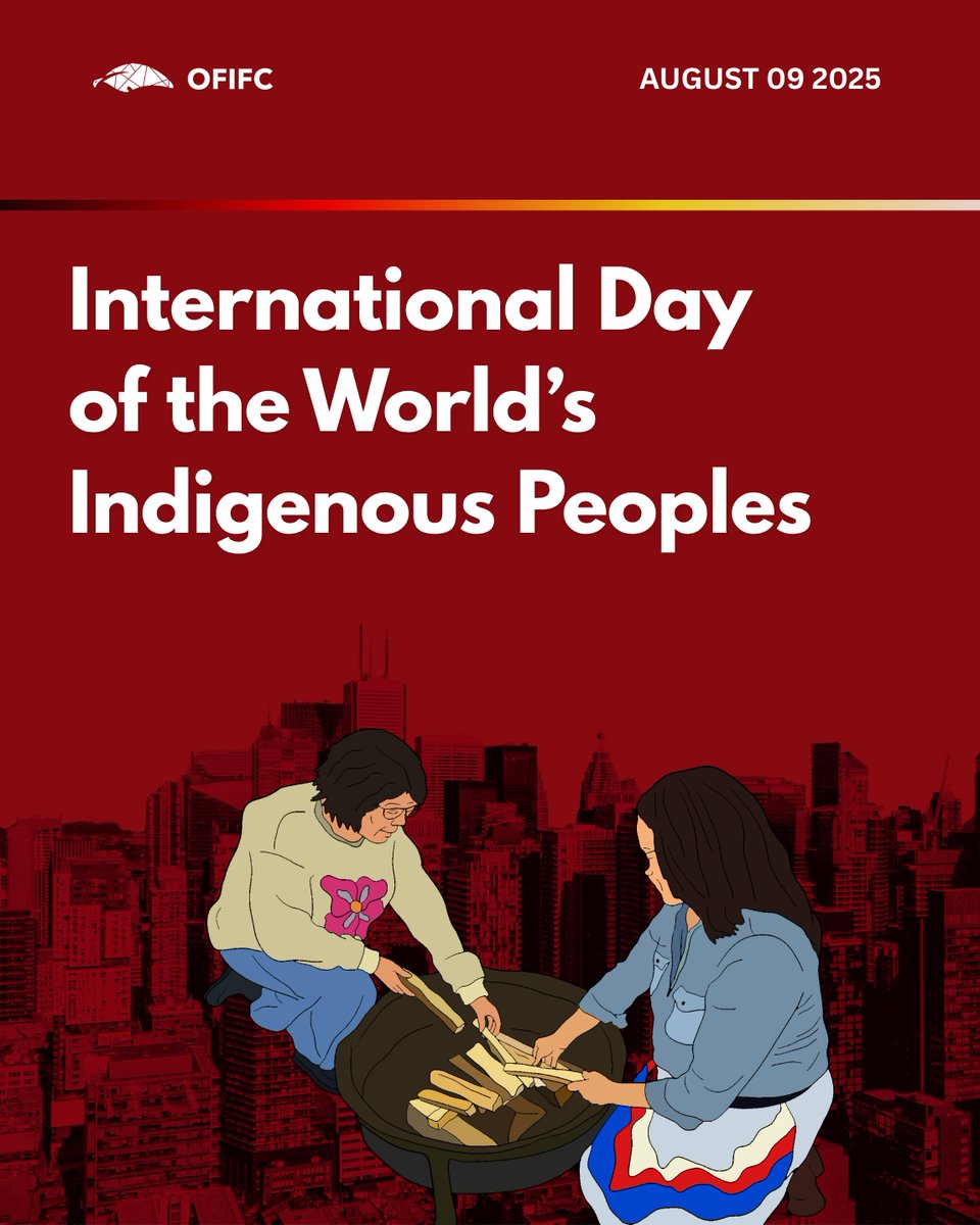 Today's the Int'l Day of the World's Indigenous Peoples 🌎 honouring cultures, traditions &amp; rights, and raising awareness of challenges faced globally. OFIFC proudly celebrates our communities at home &amp; Indigenous peoples worldwide. #IndigenousPeoples #SupportFriendshipCentres