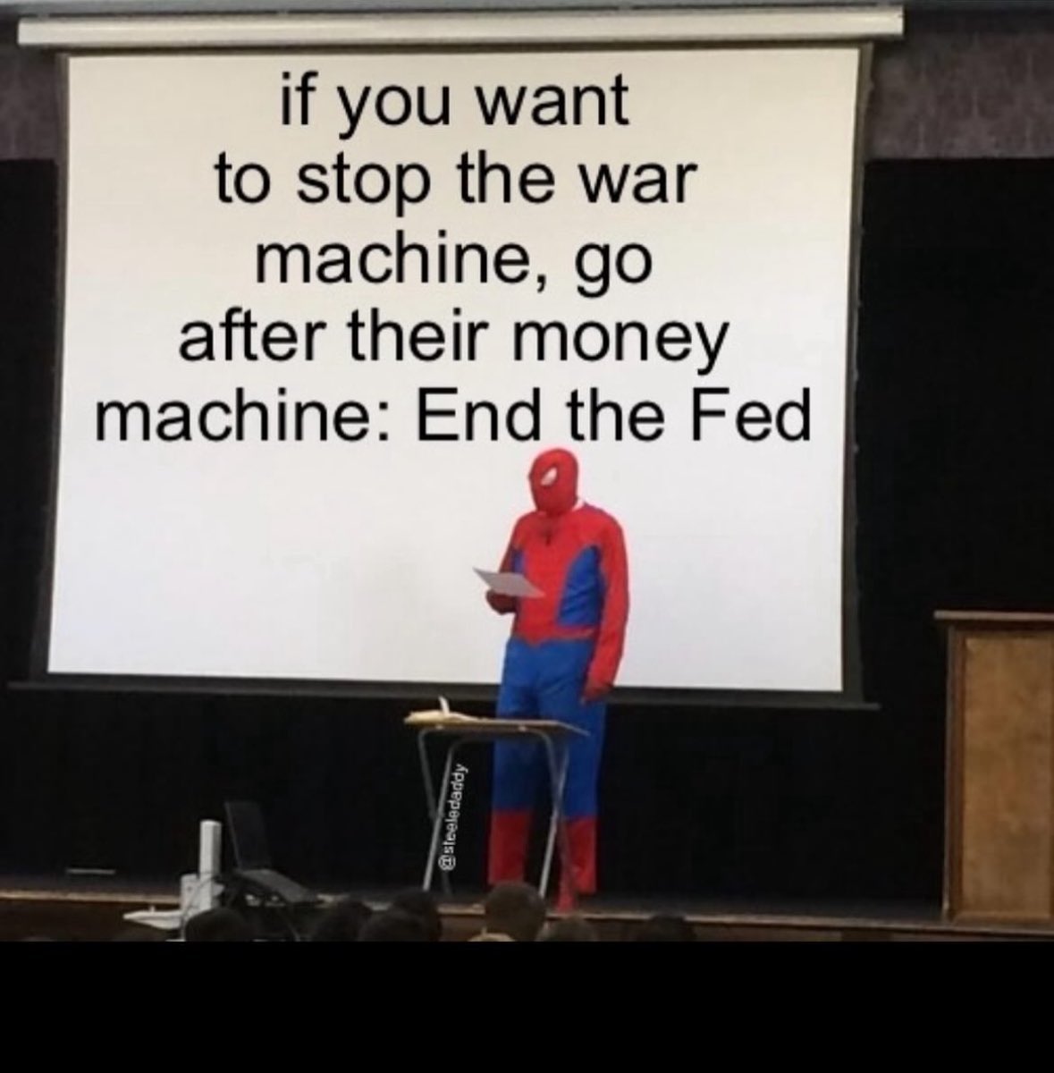 The US empire cannot survive without the Fed. End the latter and you end the former.