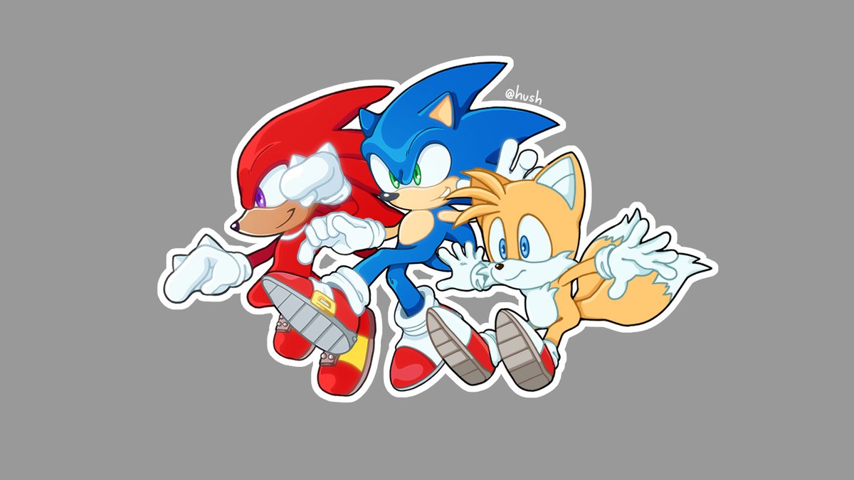 Thanks for 300+ followers, here is a team Sonic drawing because I think they are very cool!!