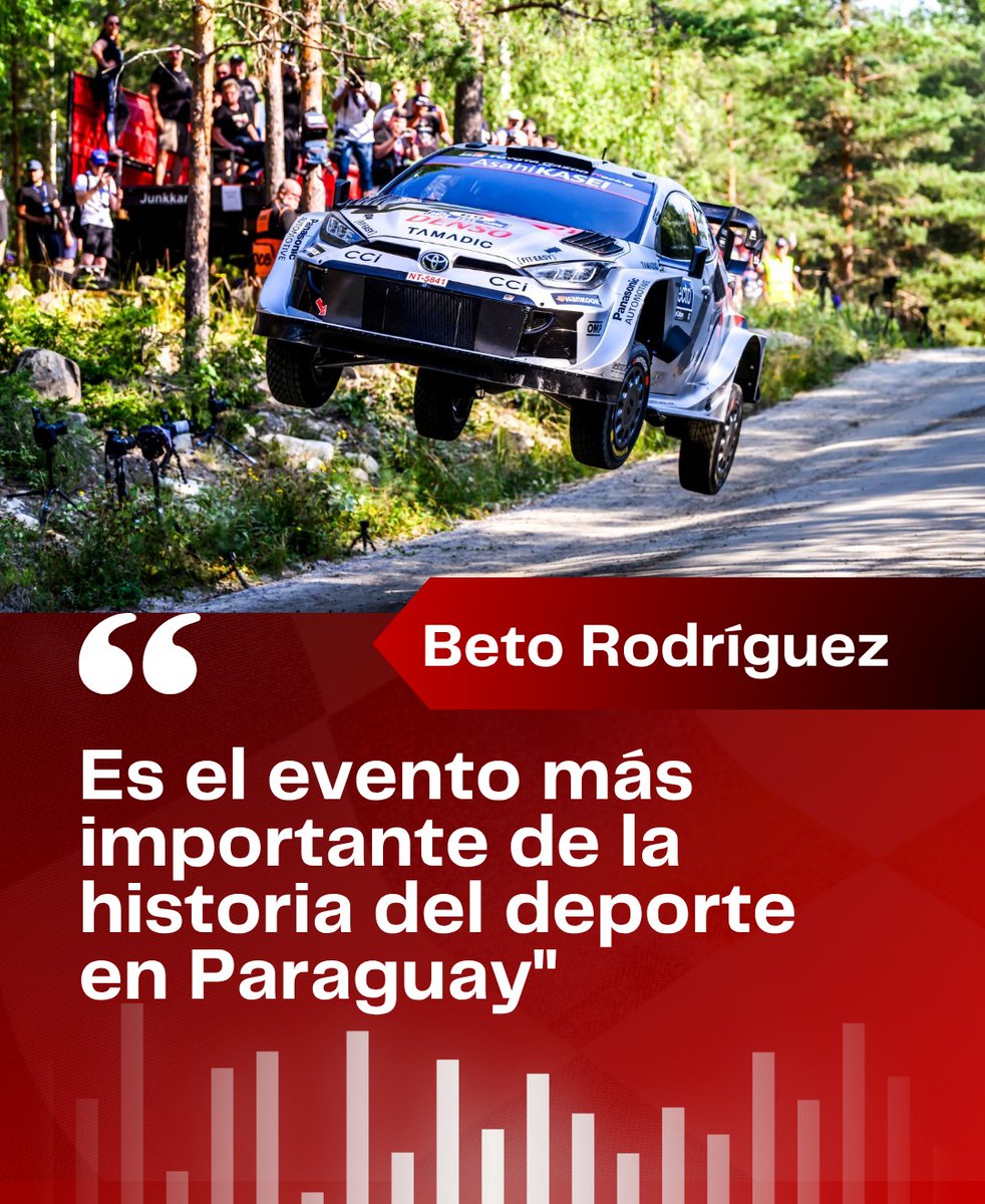 🔊 El periodista deportivo paraguayo Beto Rodríguez expresó su enorme entusiasmo por la llegada del #WRC a #Paraguay, un hecho que calificó como “demasiado importante” para el país y para su propia carrera profesional 

➡️ tinyurl.com/37emhj4x