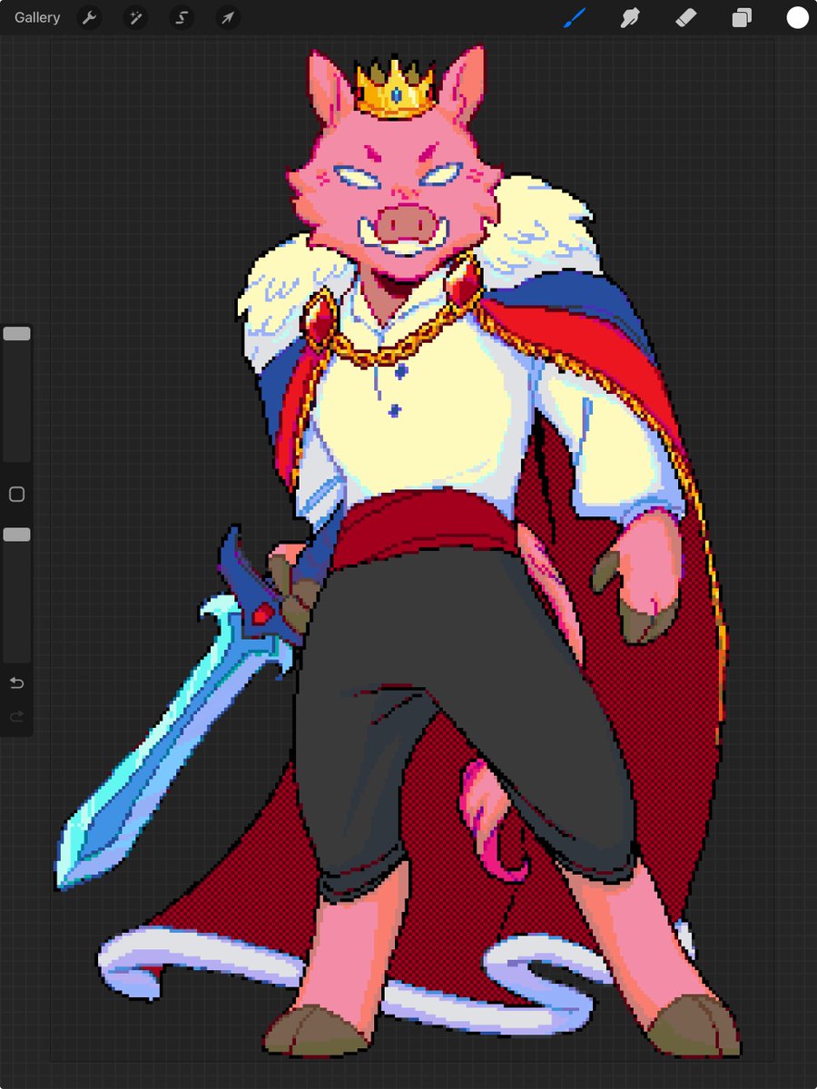 Firexima's tweet image. Made a Techno pixel art for wplace.live !! 

Drawing him in Mexico City if anyone wants to help out :)
[#technobladefanart #wplace]