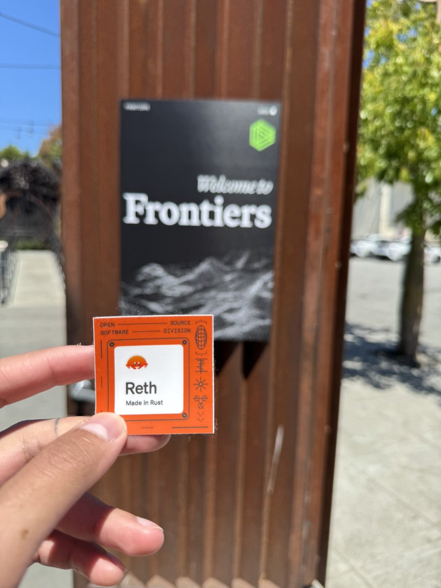 last day of Frontiers by <a href="/paradigm/">Paradigm</a> <a href="/ithacaxyz/">Ithaca</a>, awesome event