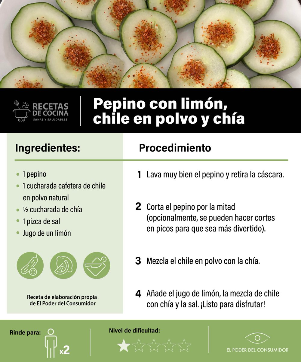 ⚠️El Tajín contiene dióxido de silicio como antiaglutinante.⚠️
En altas dosis o exposición directa, este aditivo puede provocar silicosis y afectar la salud respiratoria. Mejor opta por chile de árbol en polvo y pepino, fuente natural de fibra, potasio y vitaminas.🌶🥒