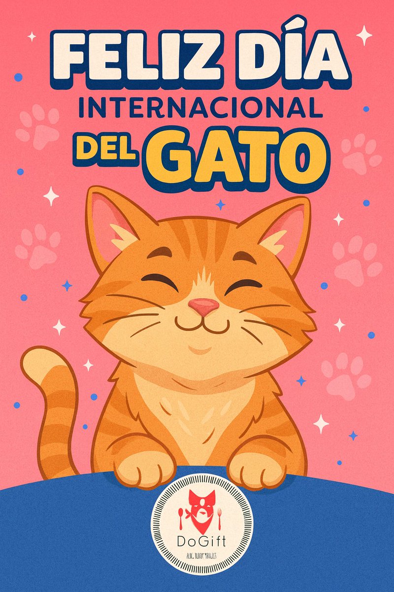 dogiftmx's tweet image. “Hoy celebramos a los reyes del ronroneo 🐾 ¡Feliz Día Internacional del Gato! 😻 #DiaDelGato #CatLovers”