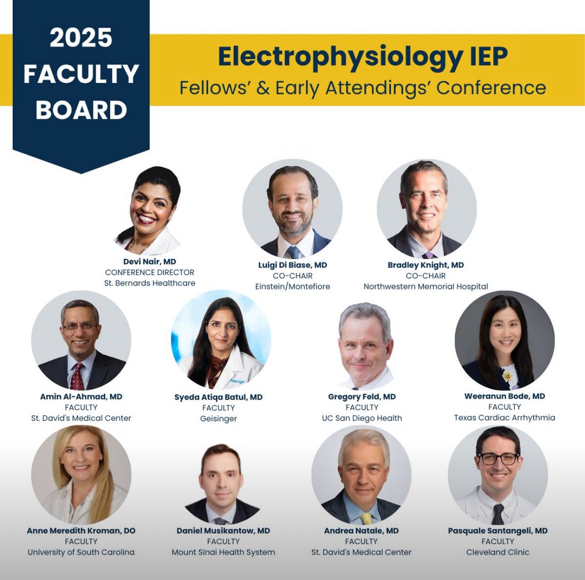 Looking forward to a great weekend of learning!  
#Electrophysiology IEP
<a href="/Drdevignair/">Dr. Devi G Nair</a>