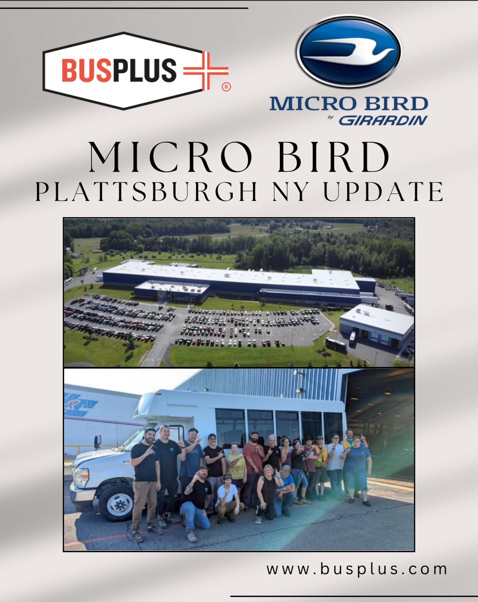🚐 Big things are rolling out of Plattsburgh, NY! The 1st commercial bus rolled off the line just weeks after production began and today 30+ units with the same standards are built. 💬 Ready to explore what this means for you? Let’s connect!

#plattsburg #microbird #newyork #nybs