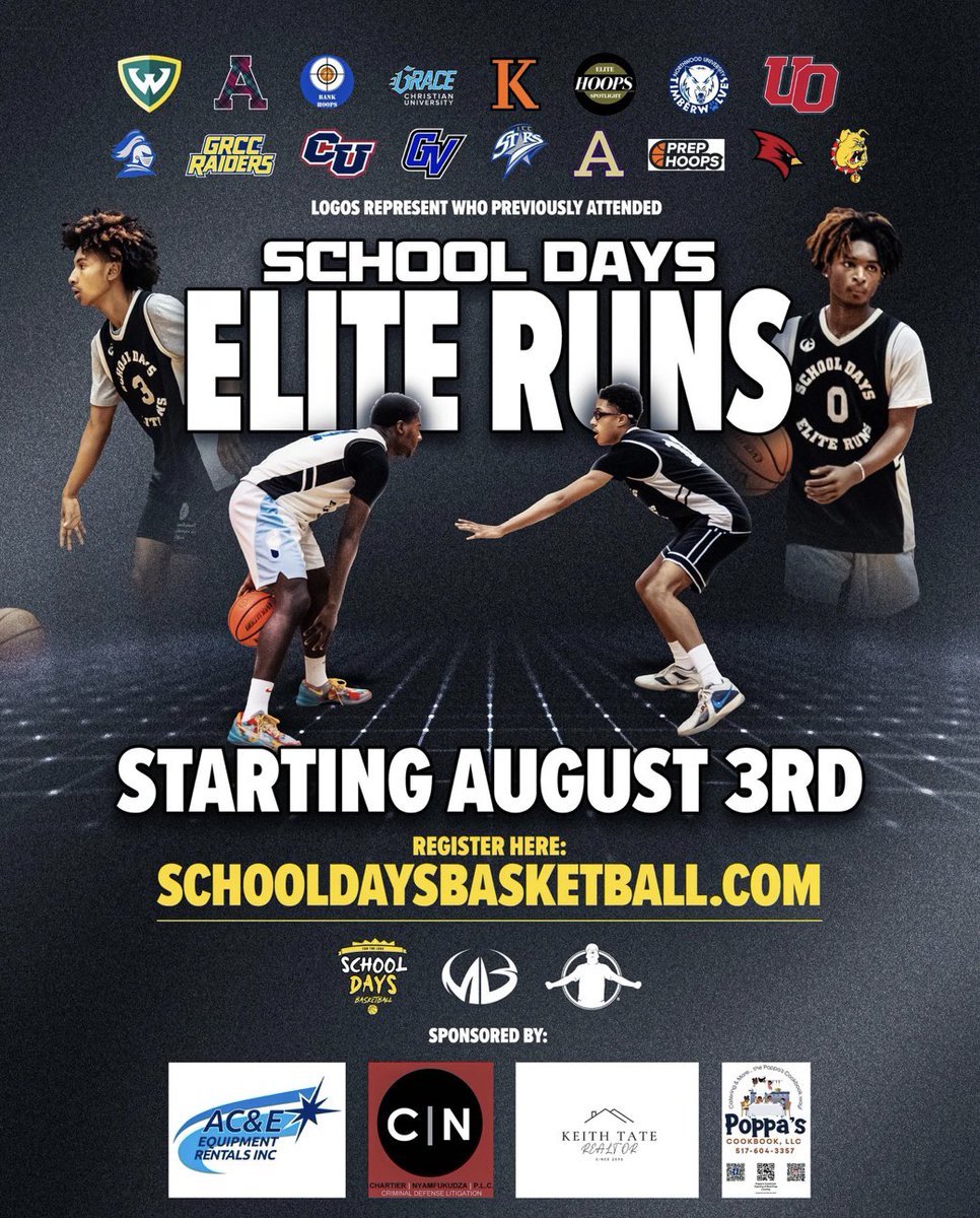 School Days Basketball (@sdfbasketball) on Twitter photo Some of the names for next Sunday the 17th!
STEEL SHARPENS STEEL!
<a href="/lilderek_22/">Derek Thomas II</a>
<a href="/Keyshawn2026/">Keyshawn Summerville</a>
<a href="/BrandonMercerII/">Brandon Mercer II</a>
<a href="/TrevonCJohnson3/">Trevon Johnson</a>
<a href="/SethHahnenberg/">Seth Hahnenberg</a>
<a href="/Marri2Cxld/">Marrion May</a>
<a href="/quinton_swanson/">Quinton Swanson</a>
<a href="/KjTorbert5/">KJ Torbert</a>
<a href="/nicfarr08/">nicholas farr</a>
<a href="/treymiller2026/">Treymiller2026</a> Some of the names for next Sunday the 17th!
STEEL SHARPENS STEEL!
<a href="/lilderek_22/">Derek Thomas II</a>
<a href="/Keyshawn2026/">Keyshawn Summerville</a>
<a href="/BrandonMercerII/">Brandon Mercer II</a>
<a href="/TrevonCJohnson3/">Trevon Johnson</a>
<a href="/SethHahnenberg/">Seth Hahnenberg</a>
<a href="/Marri2Cxld/">Marrion May</a>
<a href="/quinton_swanson/">Quinton Swanson</a>
<a href="/KjTorbert5/">KJ Torbert</a>
<a href="/nicfarr08/">nicholas farr</a>
<a href="/treymiller2026/">Treymiller2026</a>