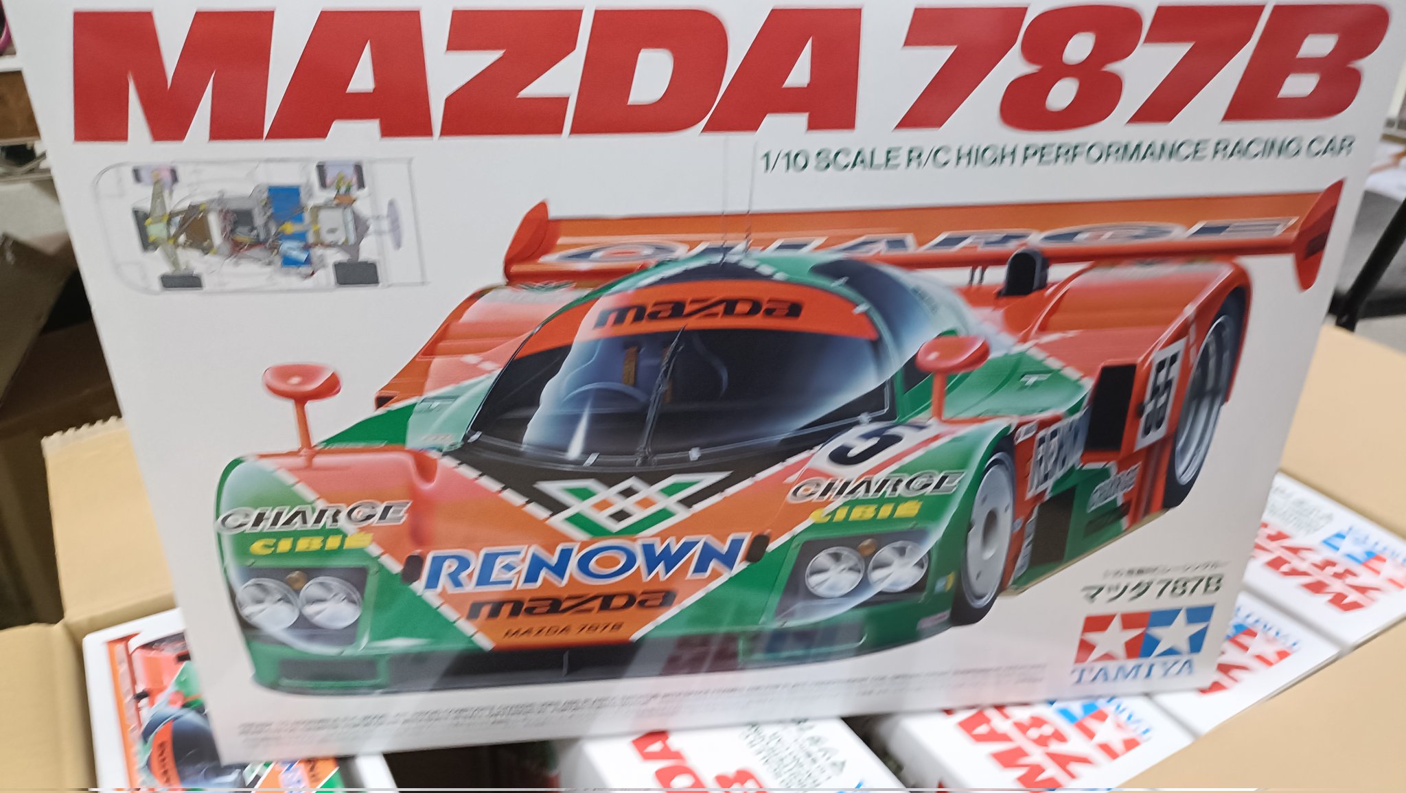 タミヤ　787B シャーシ タミヤ 電動RCカーシリーズ 1/10RC マツダ787B | タミヤ
