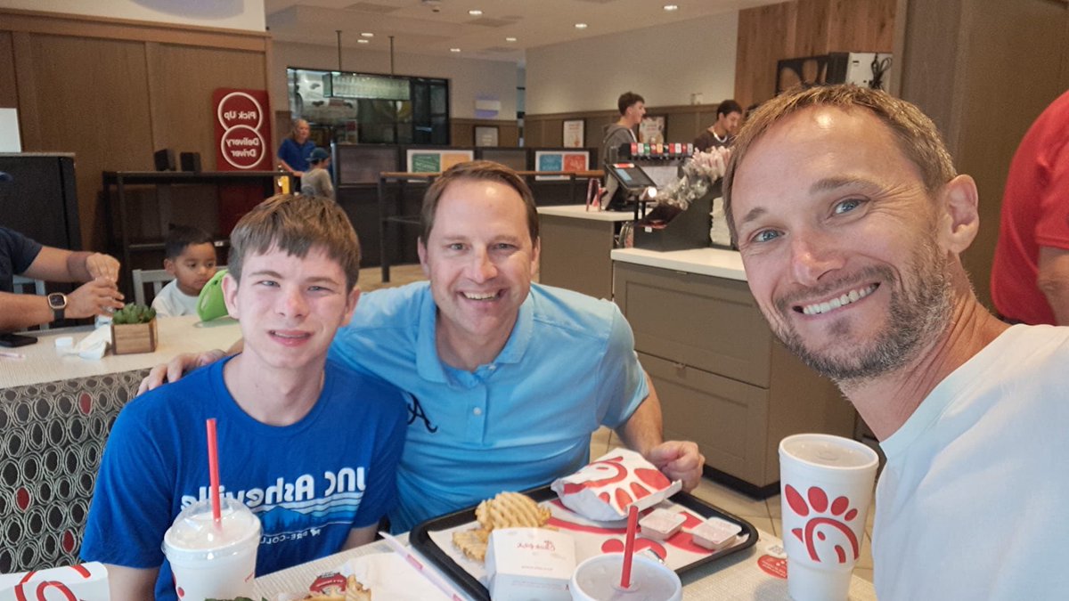 Michael O'Neal (@tmichaeloneal) on Twitter photo BRITISH INVASION! Introducing our London mission partner (Andy O’Brien, pastor of All Saints Wandsworth) to <a href="/ChickfilA/">Chick-fil-A, Inc.</a> and what America is all about! 🇺🇸 🇬🇧 BRITISH INVASION! Introducing our London mission partner (Andy O’Brien, pastor of All Saints Wandsworth) to <a href="/ChickfilA/">Chick-fil-A, Inc.</a> and what America is all about! 🇺🇸 🇬🇧