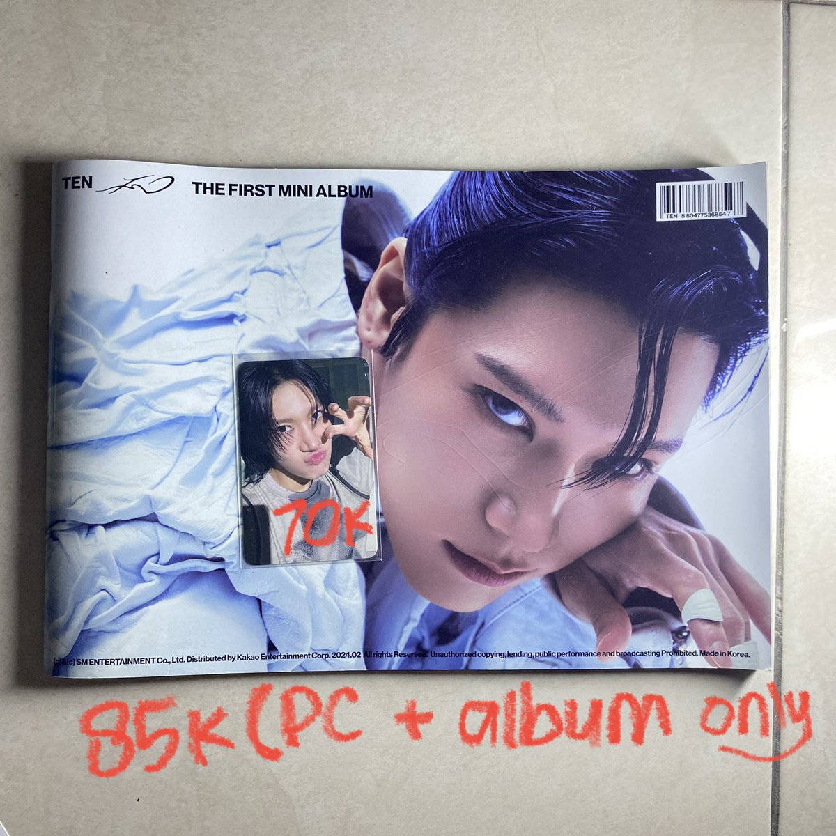WTS - want to sell
CLEARANCE SALE first mini album solo TEN

💸 pc pob withmuu : Rp 70.000
💸 pc + album only : Rp 85.000

❌ exc adm 10%
🍊 co oren
✅ nego &amp; keep event
🏡 Jateng

t. photocard poca wayv nct nightwalker wm benefit