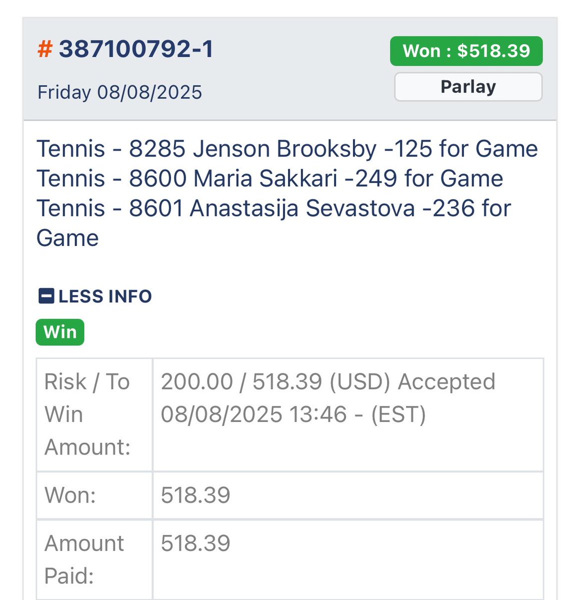 Sharpaction3's tweet image. We stay red hot.. the US OPEN SERIES is just getting started!!