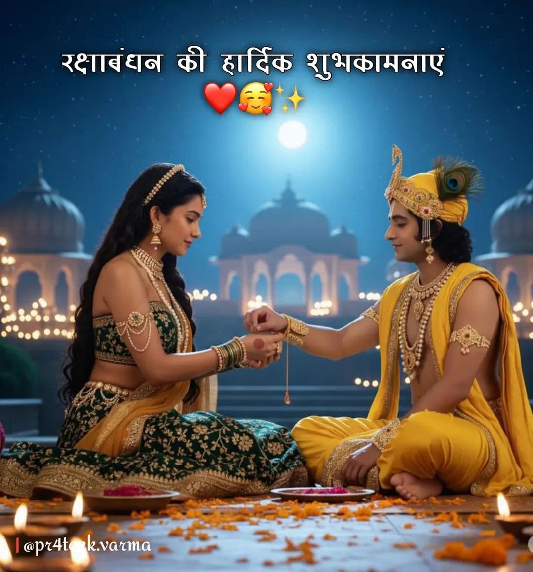 रक्षाबंधन की शुभकामनाएं।।