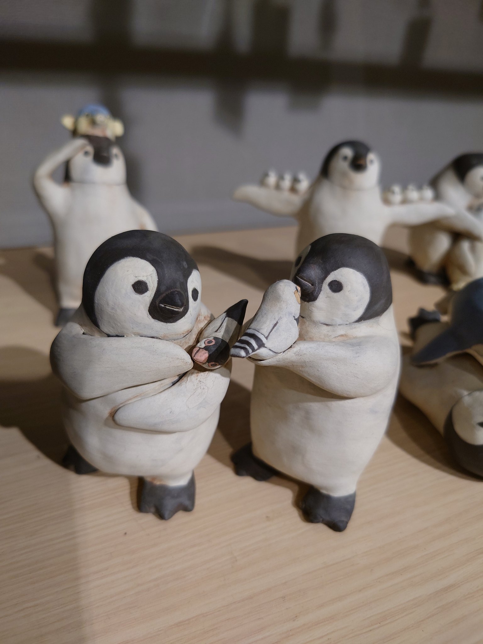 PlzDot 小鳥芋圓 コザクラインコ フロッキーフィギュア 3個セット 台湾 つぐみ製陶所 - tsugumi ceramics studio on X: 