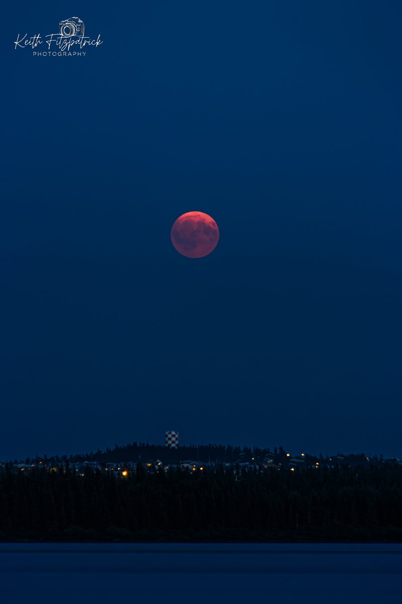 KeithFitz81's tweet photo. Aug 8th 2025 - Sturgeon Moon rising over Wabush tonight. A bit delayed as it had to fight a smoke/cloud bank on the horizon. Still beautiful. #nlwx #nlastro #AstroPhotography #moon #moonPhotography #nature #ShareYourWeather #thebigland #labrador #labradorwest #wethenorth https://t.co/sFaM4qEQxk