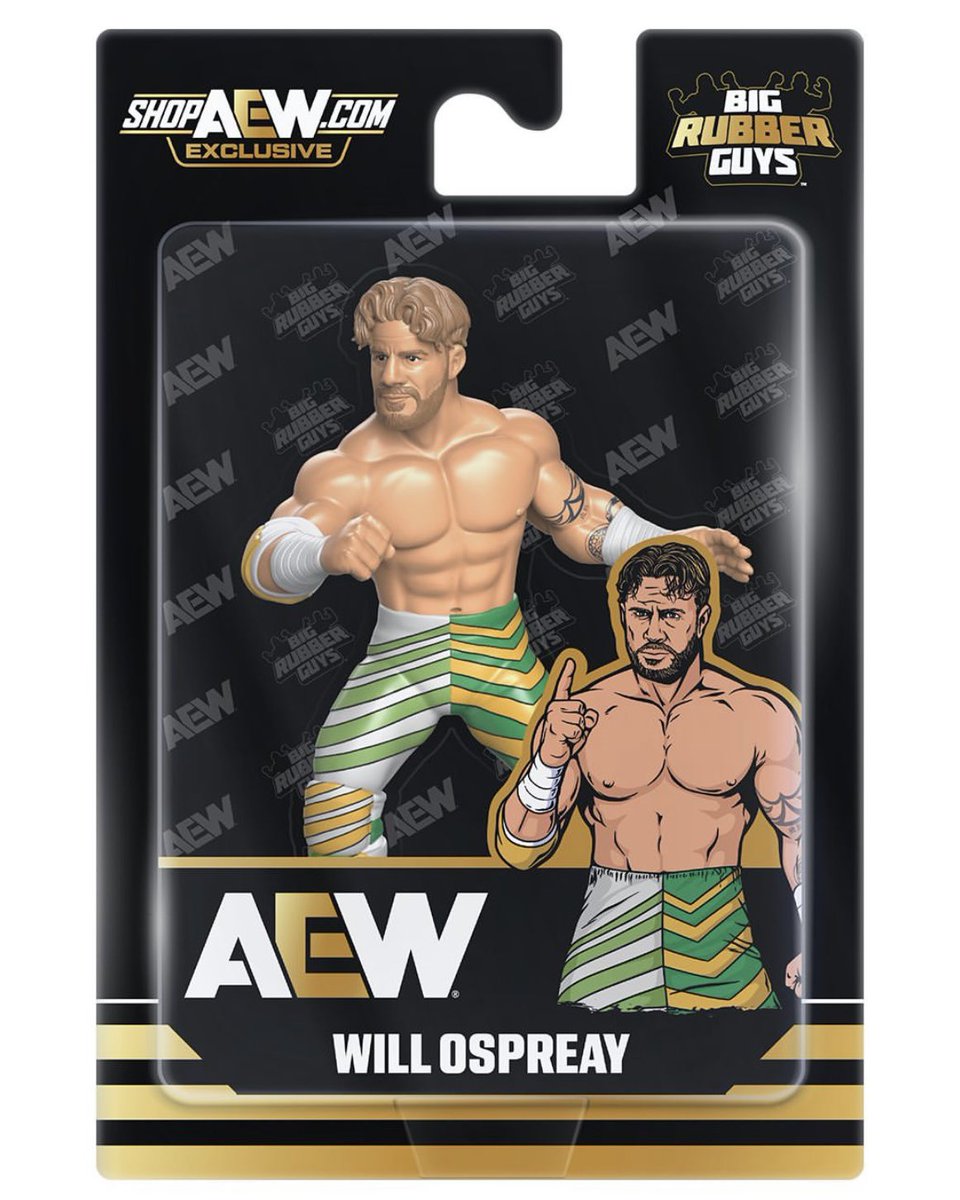 CollectMajor's tweet photo. OSPREAY! OSPREAY! Get the new @ShopAEW figure of @WillOspreay!

Tomorrow is your LAST DAY to purchase the @AEW #BigRubberGuys!

Buy all 4 from Series One for a chance to get chase variants!

https://t.co/F5P6gYRLzm

#CollectMajor
#ScratchThatFigureItch
#AEWwrestling
#AEWDynamite https://t.co/HlGTUFMbYM