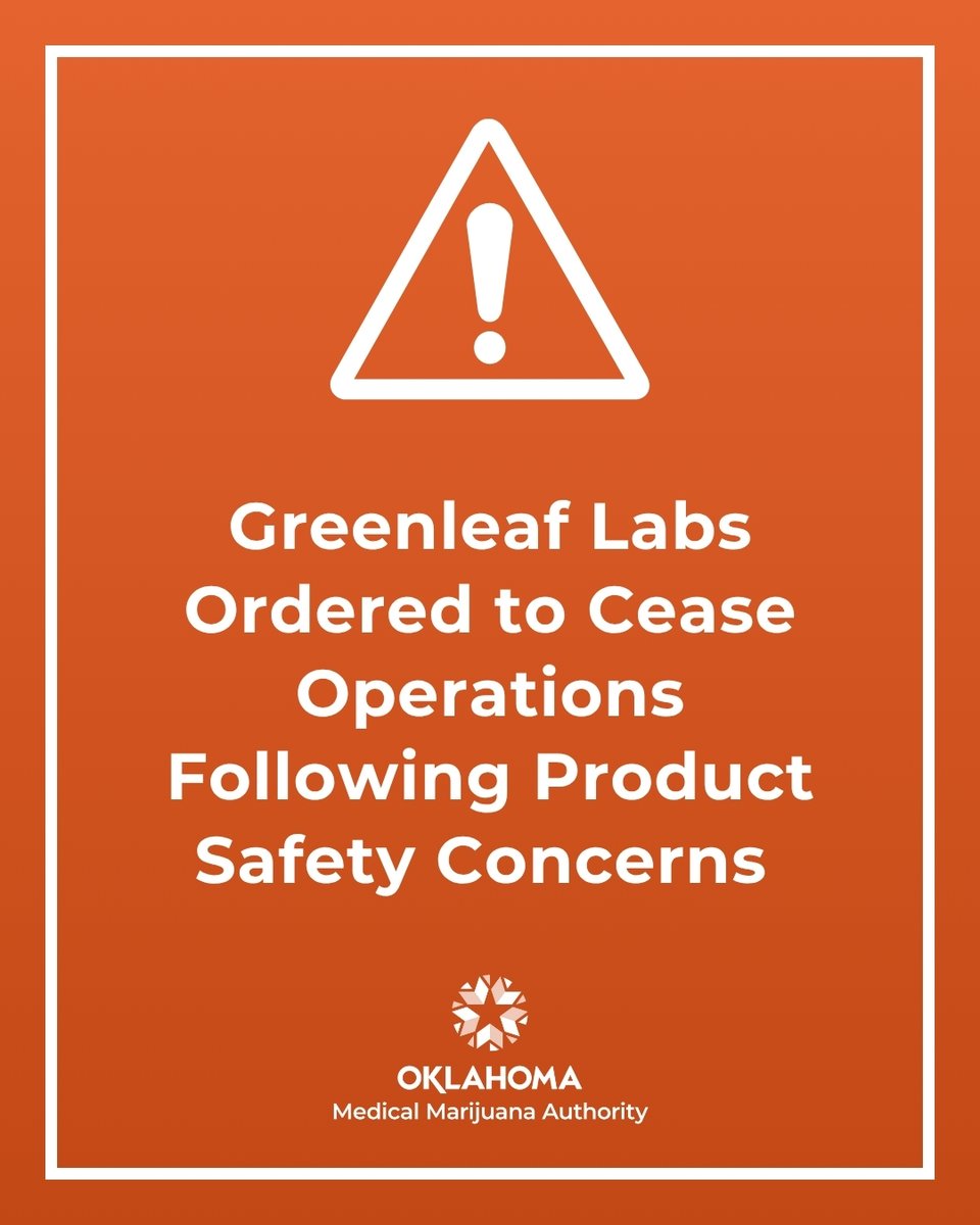 As a result of a routine compliance inspection, OMMA inspectors identified a concern at Greenleaf Labs that requires further scrutiny and analysis.

If you have any products at your facility that were tested by Greenleaf Labs for total yeast and mold between April 2023 and July