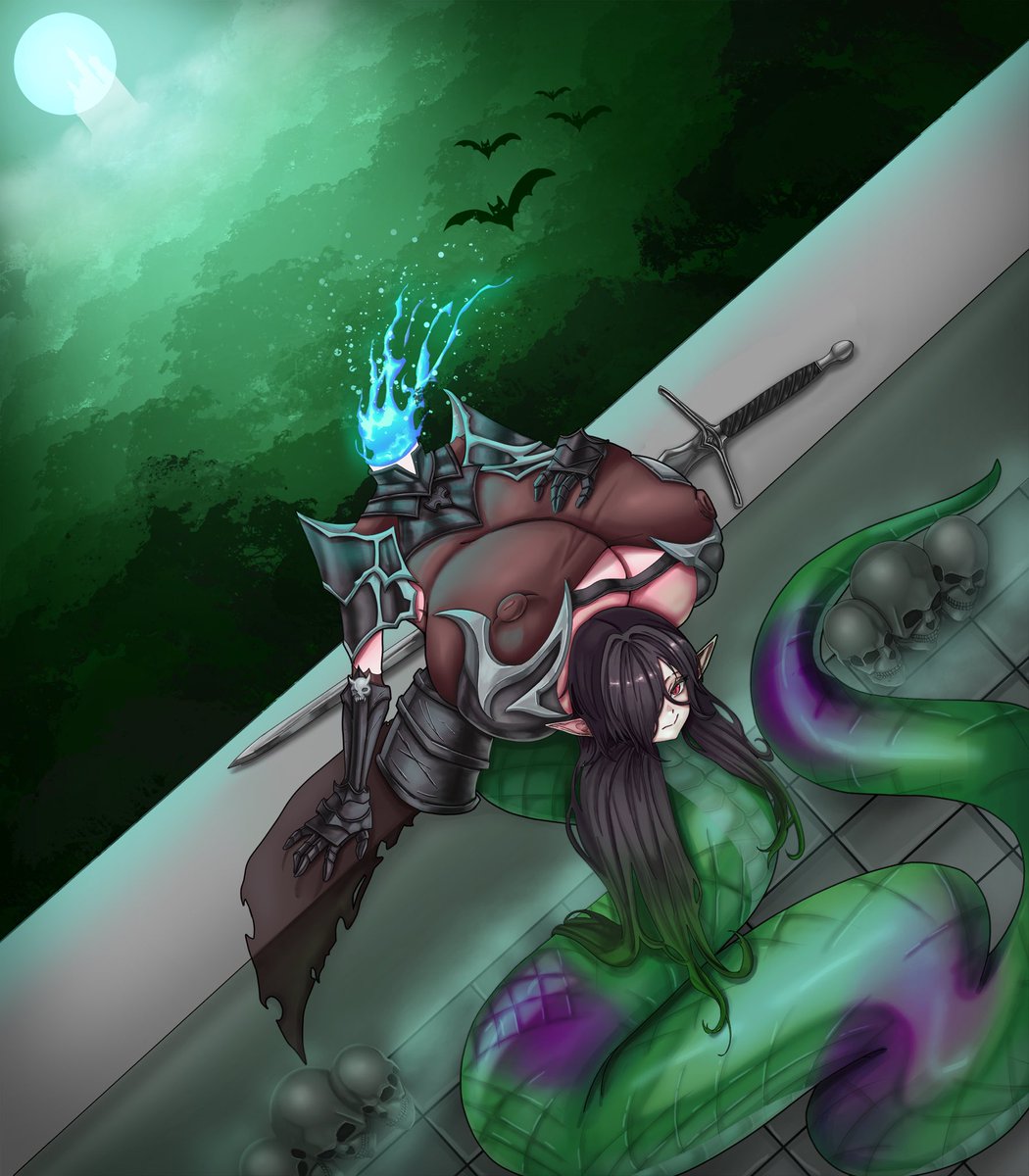 Getting into that Early spooky season vibe. Being shout out to the artist <a href="/mrbrasick66/">Shingetsu 🔞Art NSFW</a> for doing this it turned out great.