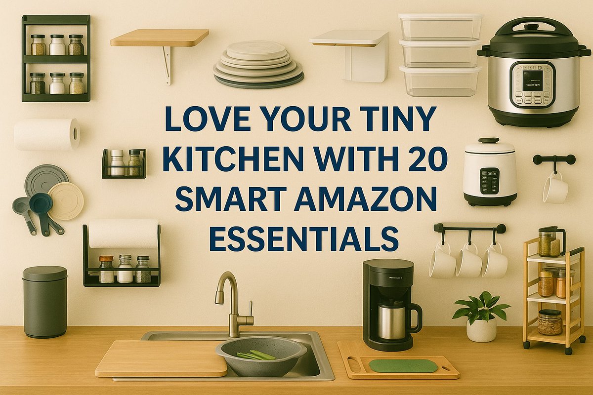 Smartpickfinds's tweet photo. Tired of cluttered counters and not enough space?
Discover 20 genius Amazon finds that’ll completely transform your tiny kitchen — without breaking the bank! 
Read more....
https://t.co/bLeDymnIo8

#kitchenupgrade #minikitchen #kitchencabinets #UnitedStates #amazonfinds #USA https://t.co/OYCgBwrS9H