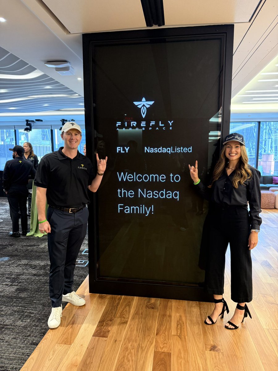 Incredible honor to celebrate <a href="/Firefly_Space/">Firefly Aerospace</a>’s IPO yesterday. Time to $FLY!!