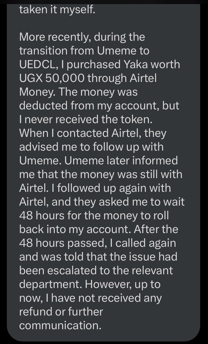 Jim Spire Ssentongo (@spirejim) on Twitter photo How do these thieves instantly access customers’ MM passwords!!! Are all these testimonies fabricated or cases of customer carelessness! Who is supposed to protect Ugandans/customers from such things!!! <a href="/Airtel_Ug/">Airtel Uganda</a> <a href="/UCC_Official/">UCC</a> <a href="/BOU_Official/">Bank of Uganda</a>
#StopAirtelTheft How do these thieves instantly access customers’ MM passwords!!! Are all these testimonies fabricated or cases of customer carelessness! Who is supposed to protect Ugandans/customers from such things!!! <a href="/Airtel_Ug/">Airtel Uganda</a> <a href="/UCC_Official/">UCC</a> <a href="/BOU_Official/">Bank of Uganda</a>
#StopAirtelTheft