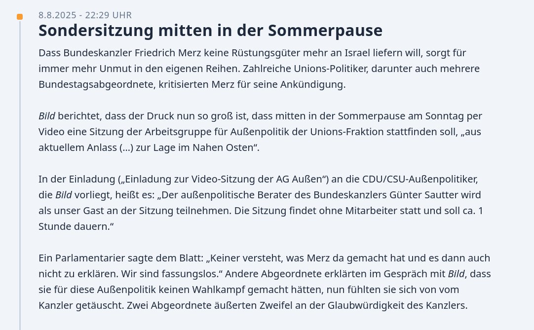 Die Unions-Sondersitzung am Sonntag geht nicht über die Migrationskrise, über einen falsch kalkulierten Bundeshaushalt oder über Energiesicherheit.
Sondern über Israel.
Welches Land priorisiert die Union in ihrem Wirken - Deutschland oder ein anderes?
Die Antwort ist nun klar.