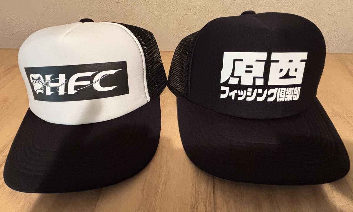 原西フィッシング倶楽部　HFC メッシュキャップ ホワイト/ブラック　完売品 原西フィッシング倶楽部 キャップ – FANY Mall