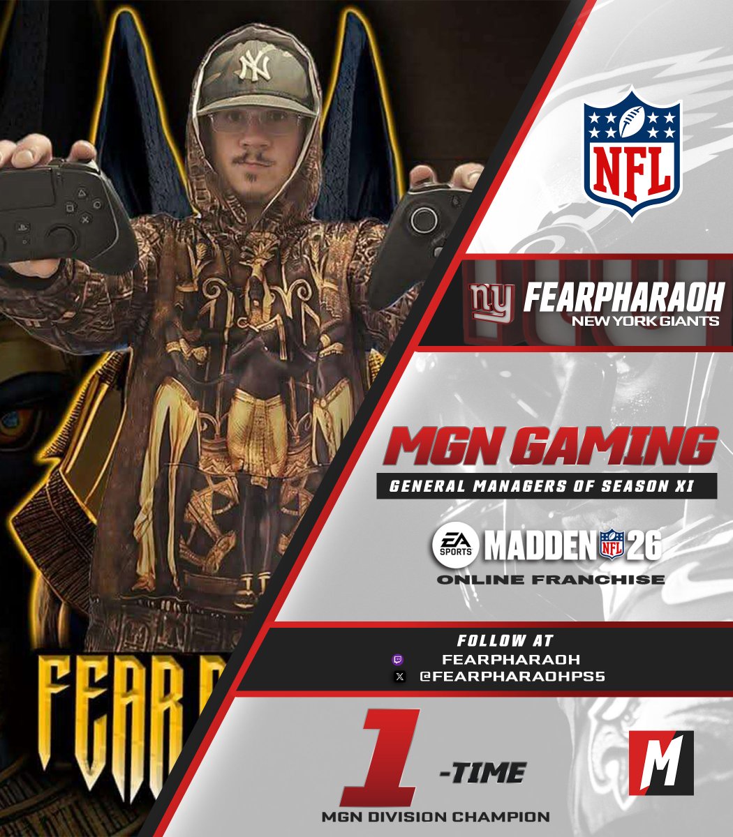 Last year's NFC East Champion <a href="/FearPharaohPS5/">Kenneth Wilkinson</a> has resigned as the <a href="/Giants/">New York Giants</a> GM for Season 13 in #MGNGamingFranchise for <a href="/EAMaddenNFL/">Madden NFL 26</a>