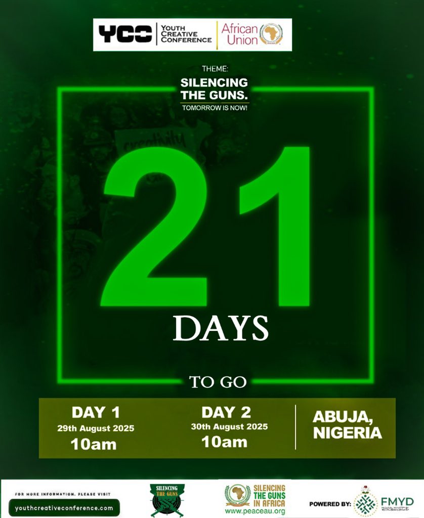 21 DAYS LEFT! 🚀 The road to YCC is heating up 🧏🏽‍♂️ energy loading, Are you ready to make history? 🔥 #YCC2025 #21DaysToGo