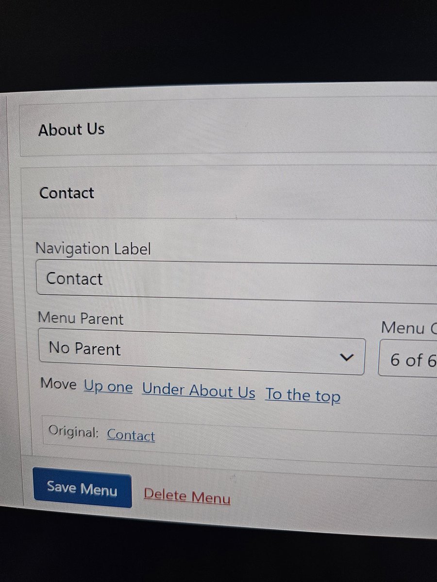 I've deleted a lot of menus, meaning to only delete a menu item. Anyone else? 
#WordPress