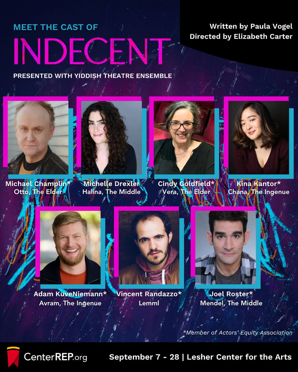 Meet the cast of Indecent at Center REP! 🎟️ Runs September 7 – 28 | CenterREP.org | Presented with Yiddish Theatre Ensemble
#centerrep #leshercenter #livetheatre #walnutcreek #indecent #yiddishtheater #jewishtheater #bayareatheater