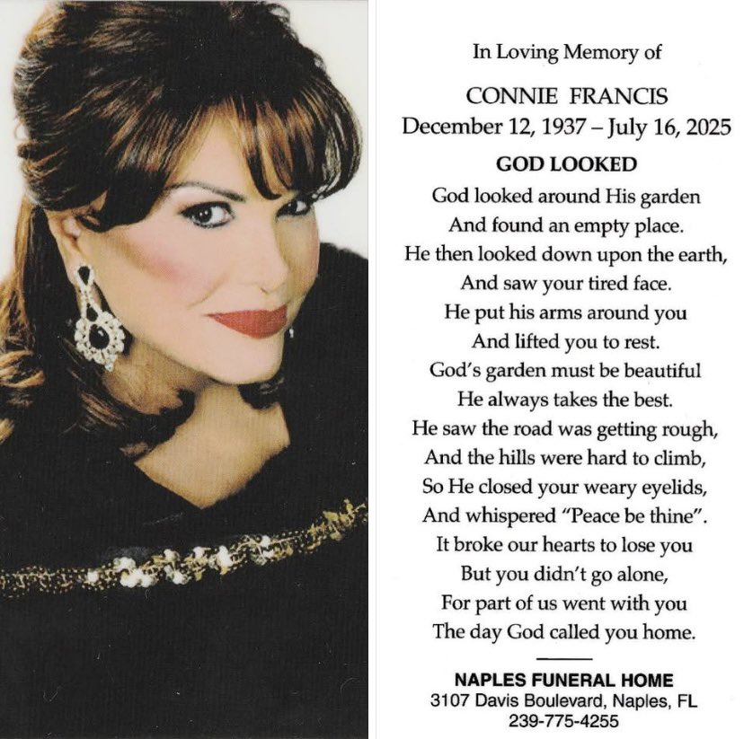 Freedomland_USA's tweet image. Freedomland U.S.A. again sends love and best wishes to family, friends and fans of Freedomland entertainer Connie Francis.