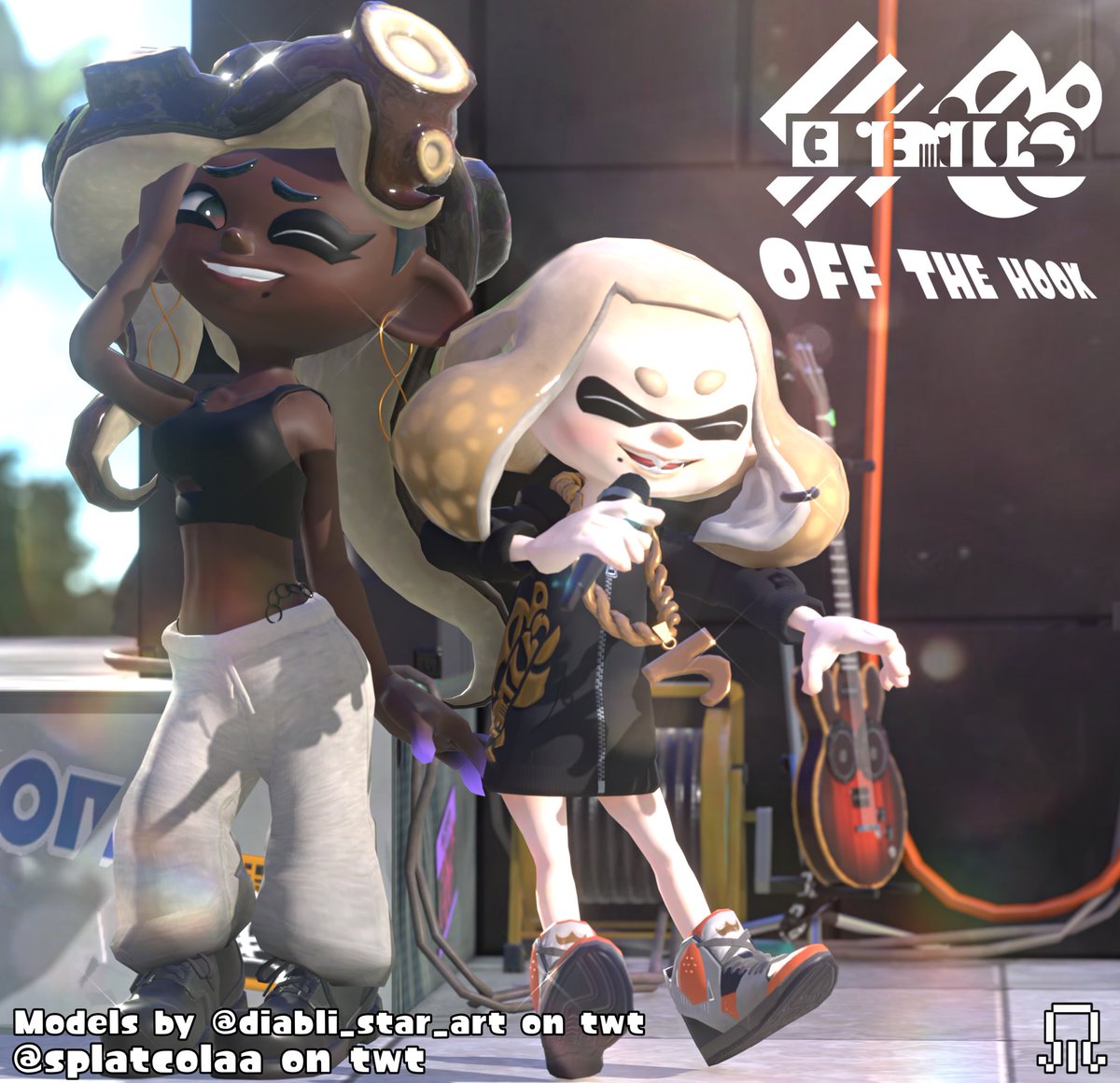 Off The Hook in their Suffer No Fools Outfits!
(Models by @/diabli_star_art)