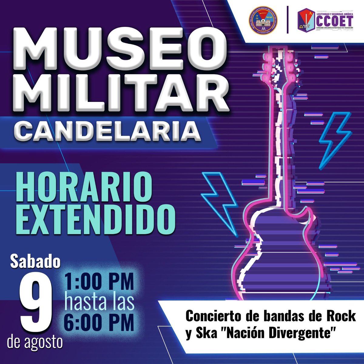 🎉 ¡Celebramos 43 años a lo grande!
Cerramos con broche de oro nuestra jornada de Horario Extendido 🎸
Cinco bandas de Rock y  Ska "Nación Divergente"
 ¡Una tarde explosiva! 🔥