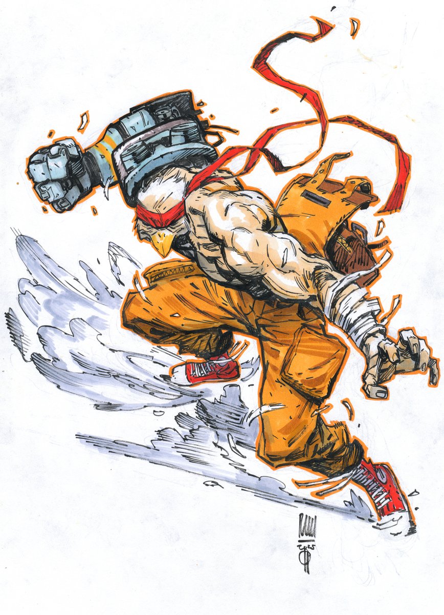 A small tribute to "Murder Falcon", a comic that really struck a chord with me. Huge respect to <a href="/danielwarrenart/">Daniel Warren Johnson</a>  for creating such a unique and powerful story 🤟