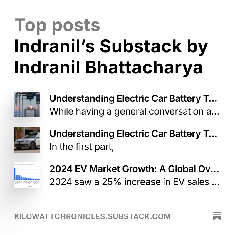 Follow my #substack page for #EV #news and #updates
