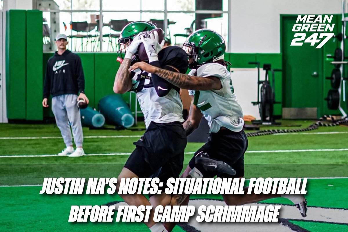 New VIP fall camp article about North Texas practicing situational football, defense shining and other practice observations! 

🔗: 247sports.com/college/north-…