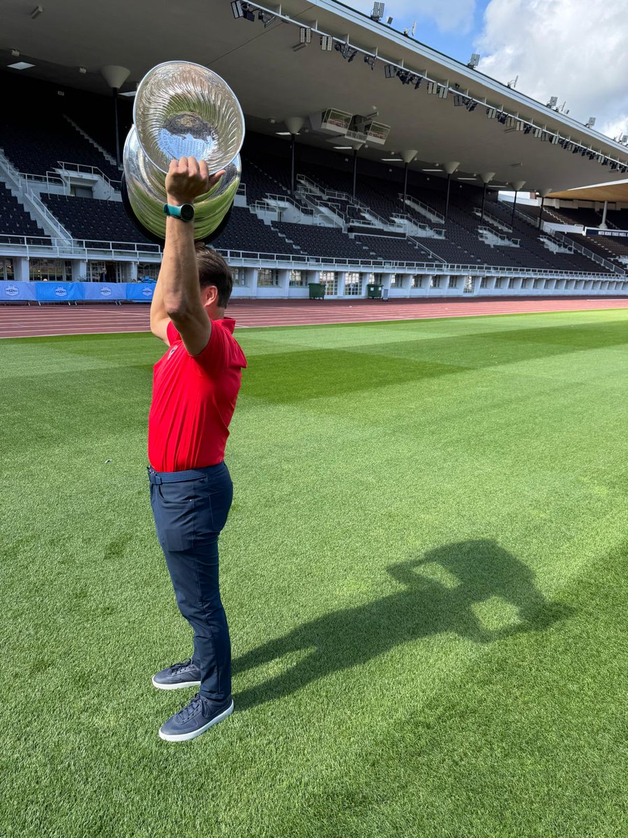 Philip Pritchard (@keeperofthecup) on Twitter photo Coach Ruutu and his family spend some time at the Olympic Stadium in Helsinki...he brought a long his silver friend as well. #stanleycup
<a href="/FlaPanthers/">Florida Panthers</a> <a href="/HockeyHallFame/">Hockey Hall of Fame</a> <a href="/NHL/">NHL</a> Coach Ruutu and his family spend some time at the Olympic Stadium in Helsinki...he brought a long his silver friend as well. #stanleycup
<a href="/FlaPanthers/">Florida Panthers</a> <a href="/HockeyHallFame/">Hockey Hall of Fame</a> <a href="/NHL/">NHL</a>