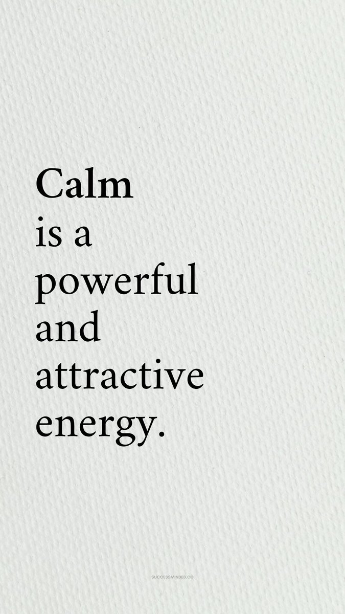 Calm is..