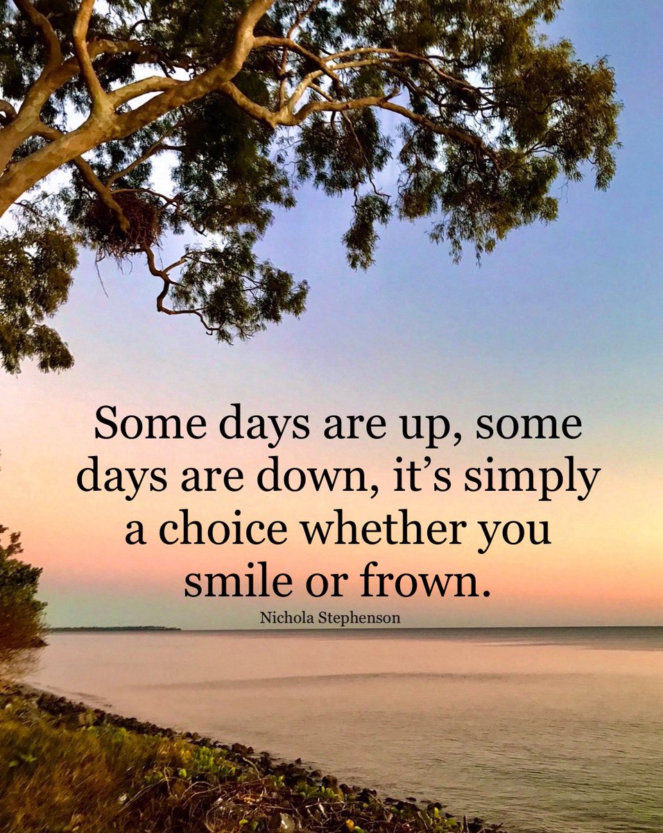 Some days are up, some days are down, it’s simply a choice whether you smile or frown 😊

#positive #MentalHealth #mindset #joytrain #successtrain #quotes #ThinkBIGSundayWithMarsha #thrivetogether
