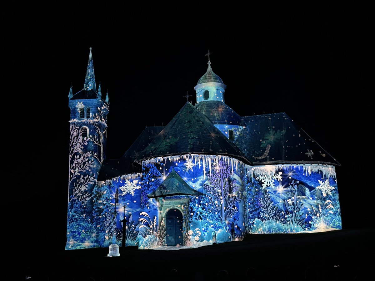 Lovely light show in Saint Martin de Belleville