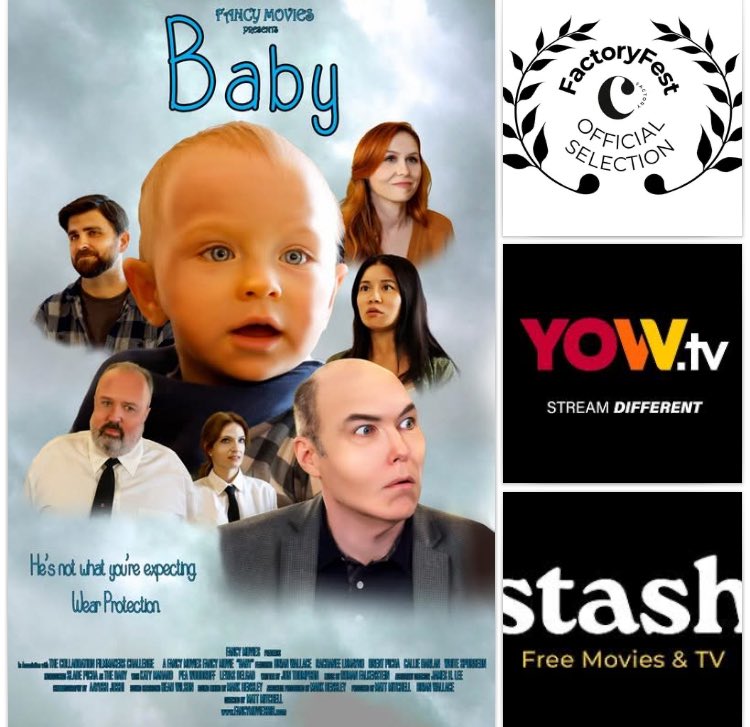 “Baby” is growing up! 

Our CFC Rookie Award comic film will receive a screening at the Factory Fest in Hollywood, which runs September 5-6.

Just licensed by Stash TV. 

And still streaming on Yow.tv, which is offering an ad-free summer for all titles.