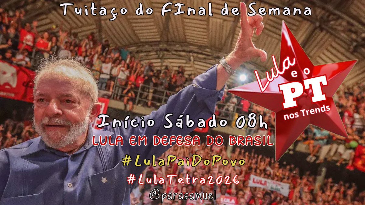 Marlene Moreira (@prudentemarlene) on Twitter photo <a href="/MaluNogueiraPT/">Malu Nogueira PT🚩</a> <a href="/Dry_ie/">Drica 🚩🚩</a> <a href="/parasamuel/">Samuel Felix🚩</a> <a href="/ptbrasil/">PT Brasil</a> <a href="/LulaOficial/">Lula</a> <a href="/LulaPTnosTrends/">Lula PT nos Trends</a> <a href="/Alice_inland13/">Alice</a> <a href="/Baiantifascista/">Baiano Antifascista</a> <a href="/borgescm/">Celia de Moura</a> <a href="/Marlenepp13/">Marlene Vota Em Lula</a> <a href="/SamiDog15/">Simone Avila & Sami Dog 🚩</a> <a href="/PradoEimar/">EP🚩🇧🇷🚩</a> <a href="/robeuman/">Roberto Suman ★彡 🇧🇷🚩</a> <a href="/InesNasciment12/">Ines Nascimento</a> <a href="/nunesmarquesk/">Kassio Nunes Marques</a> <a href="/MinAMendonca/">André Mendonça</a> <a href="/Cristianozaninm/">Cristiano Zanin Martins</a> <a href="/FlavioDino/">Flávio Dino 🇧🇷</a> #LulaTetra2026
#LulaPaiDoPovo
LULA EM DEFESA DO BRASIL <a href="/MaluNogueiraPT/">Malu Nogueira PT🚩</a> <a href="/Dry_ie/">Drica 🚩🚩</a> <a href="/parasamuel/">Samuel Felix🚩</a> <a href="/ptbrasil/">PT Brasil</a> <a href="/LulaOficial/">Lula</a> <a href="/LulaPTnosTrends/">Lula PT nos Trends</a> <a href="/Alice_inland13/">Alice</a> <a href="/Baiantifascista/">Baiano Antifascista</a> <a href="/borgescm/">Celia de Moura</a> <a href="/Marlenepp13/">Marlene Vota Em Lula</a> <a href="/SamiDog15/">Simone Avila & Sami Dog 🚩</a> <a href="/PradoEimar/">EP🚩🇧🇷🚩</a> <a href="/robeuman/">Roberto Suman ★彡 🇧🇷🚩</a> <a href="/InesNasciment12/">Ines Nascimento</a> <a href="/nunesmarquesk/">Kassio Nunes Marques</a> <a href="/MinAMendonca/">André Mendonça</a> <a href="/Cristianozaninm/">Cristiano Zanin Martins</a> <a href="/FlavioDino/">Flávio Dino 🇧🇷</a> #LulaTetra2026
#LulaPaiDoPovo
LULA EM DEFESA DO BRASIL